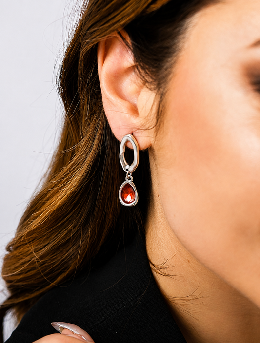 Pendientes Hawai Rojo