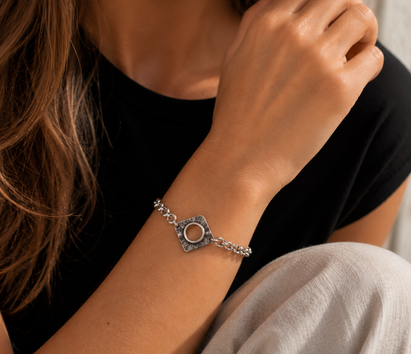 Pulsera Cadena  Iceberg Plata