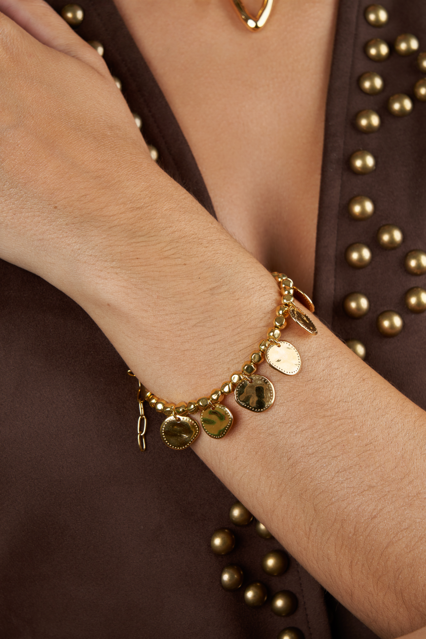 Pulsera Gea Chapas Oro