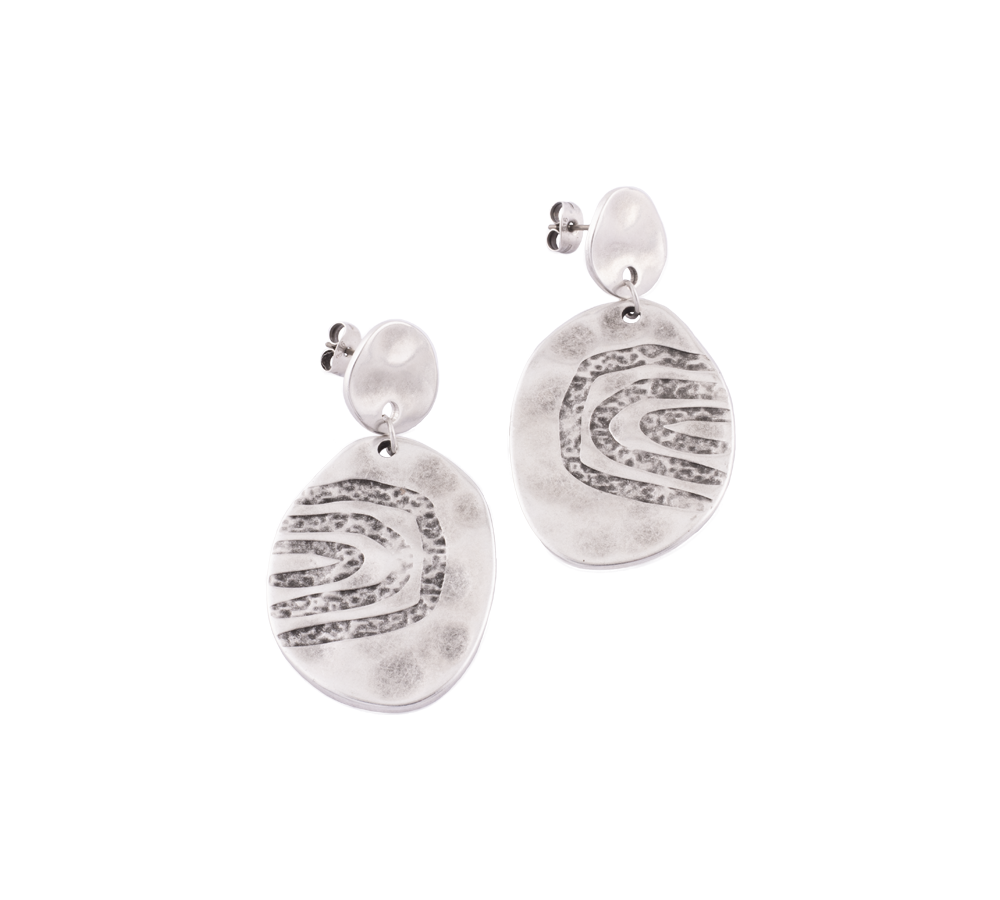 Pendientes Grandes Gea Plata