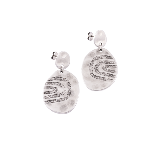 Pendientes Grandes Gea Plata
