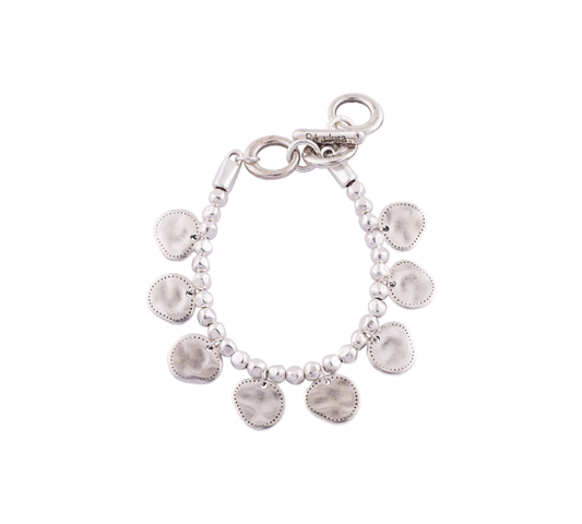 Pulsera Gea Chapas Plata