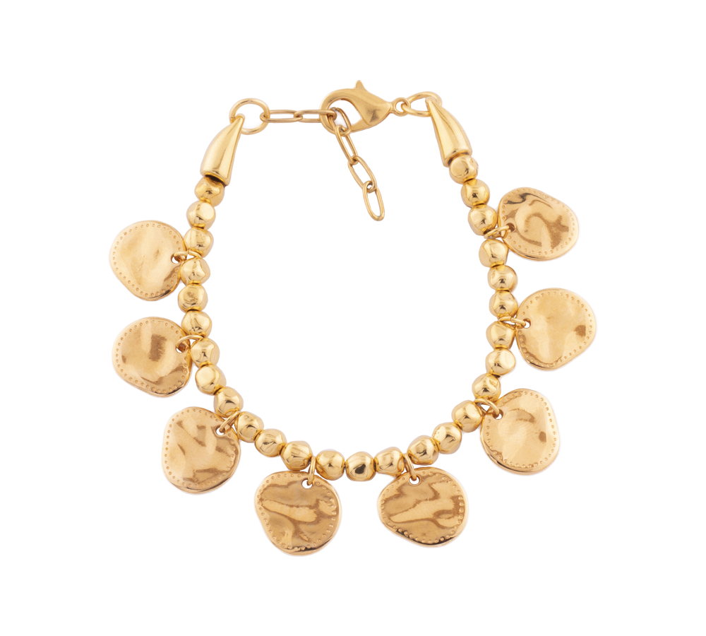 Pulsera Gea Chapas Oro
