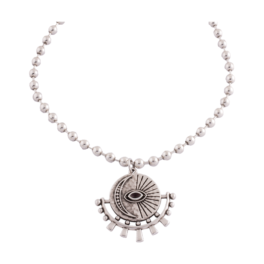 Gargantilla Cadena SolLuna Negro