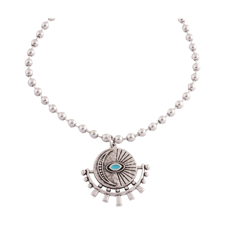 Gargantilla Cadena SolLuna Negro