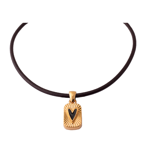 Gargantilla Gold con Colgante Corazón Esmaltado