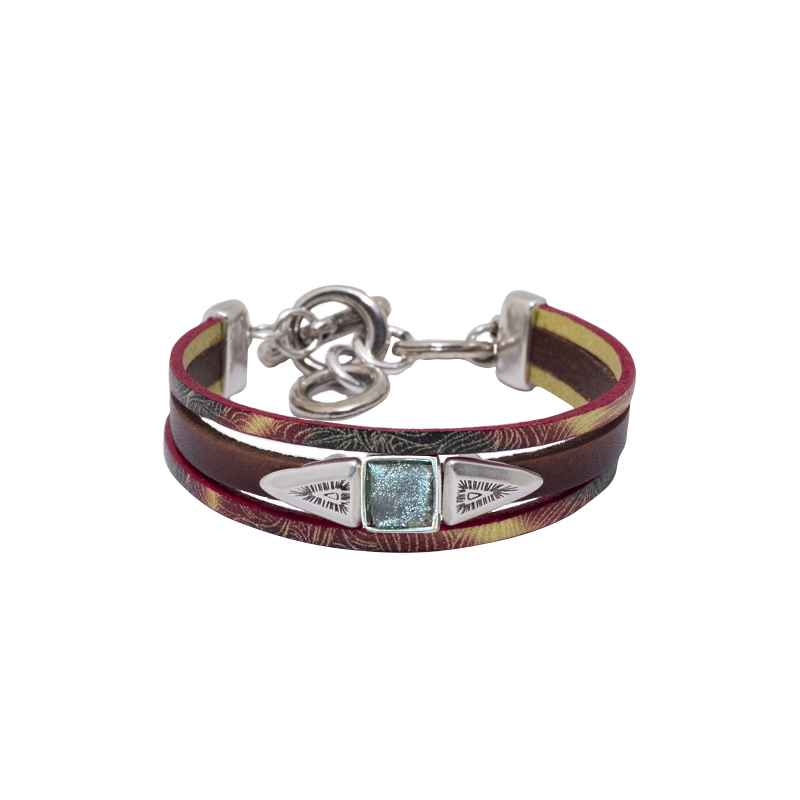 Pulsera Tribu Cuero + Colores