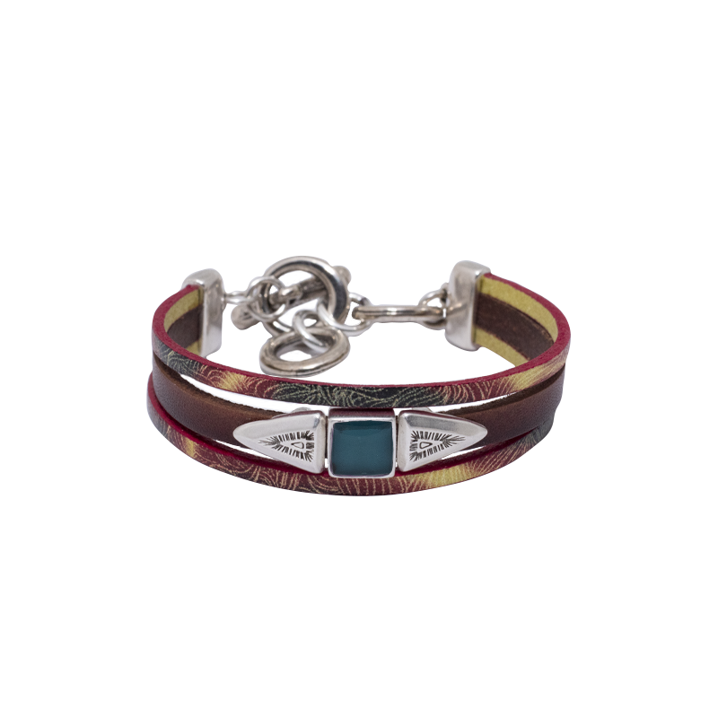 Pulsera Tribu Cuero + Colores