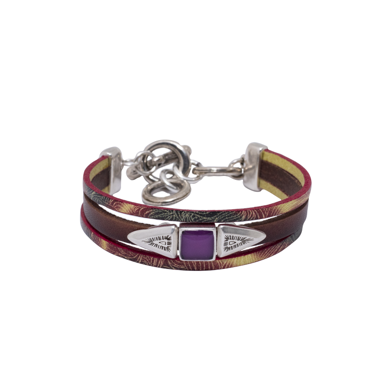 Pulsera Tribu Cuero + Colores