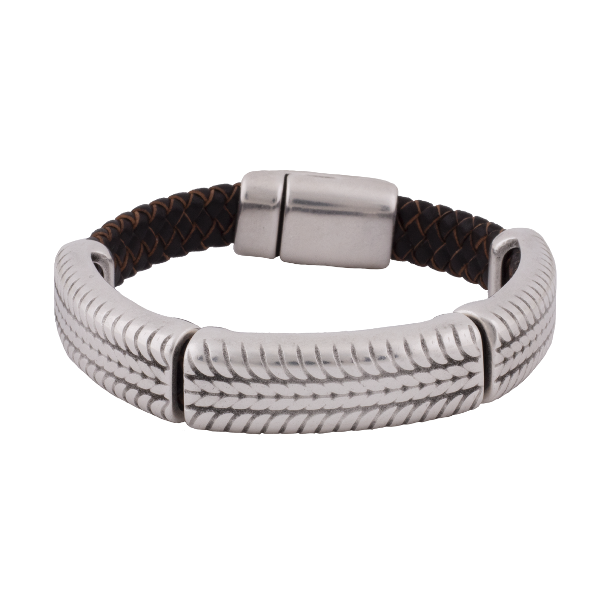 Pulsera Hombre Cuero Tres Piezas