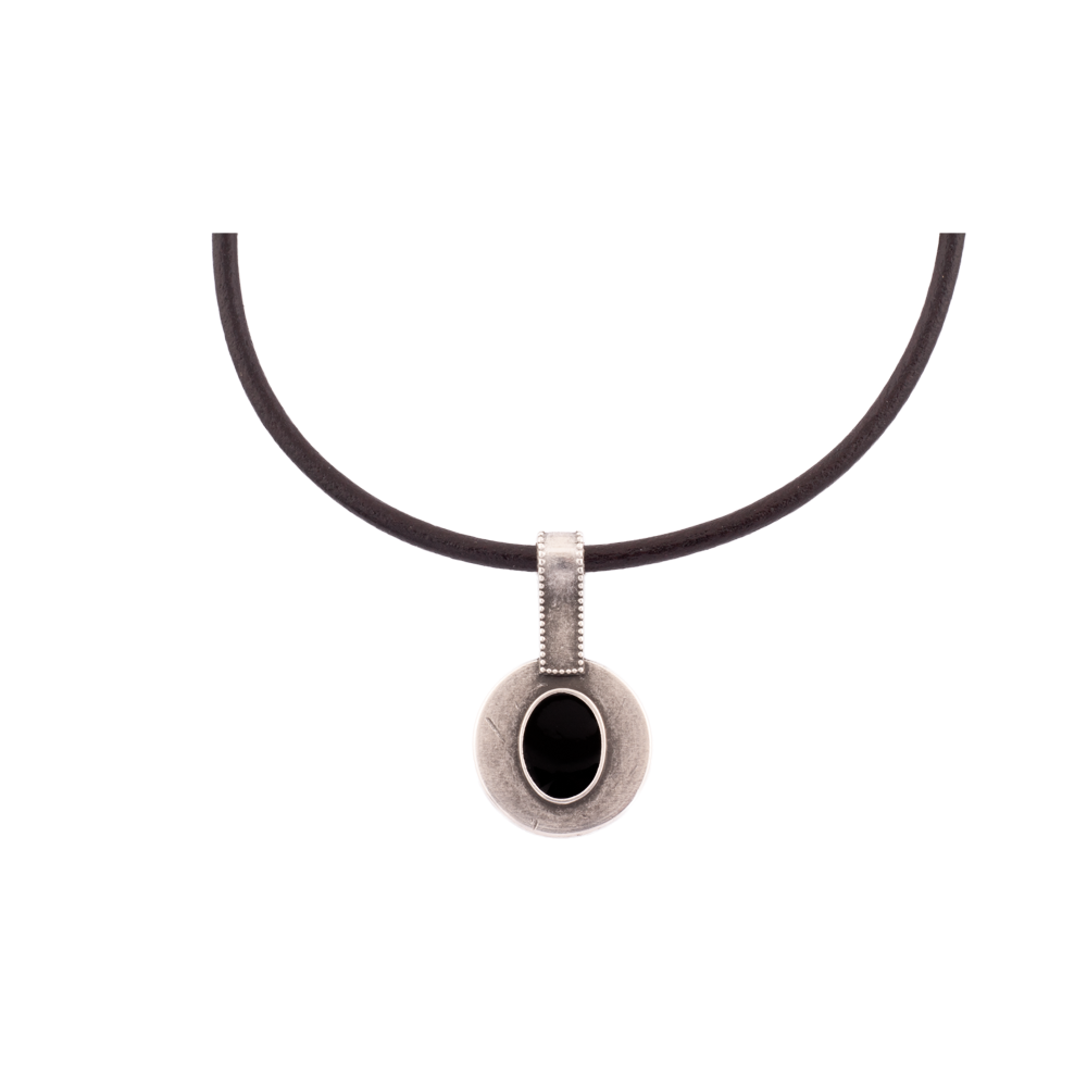 Gargantilla Neón Negro  y Turquesa