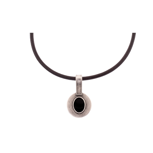 Gargantilla Neón Negro  y Turquesa