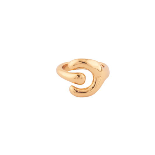 Anillo Neon Oro Y Plata
