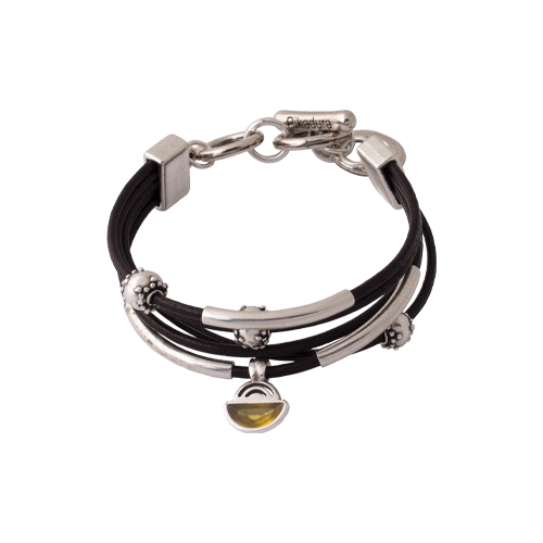 Pulsera Cuero Pétalo