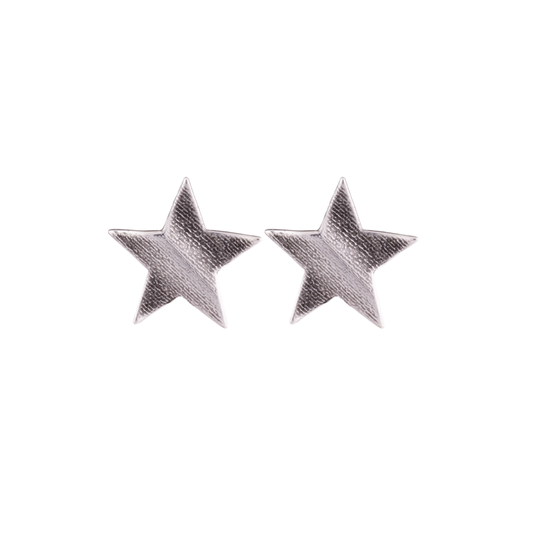 Pendientes Presión Supernova Plata Estrella