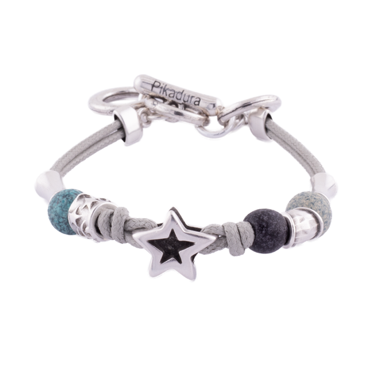 Pulsera Supernova Azul Hilo