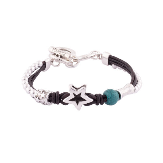 Pulsera Supernova Turquesa Bolas Estrella