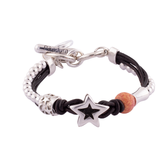 Pulsera Supernova Naranja Bolas Estrella