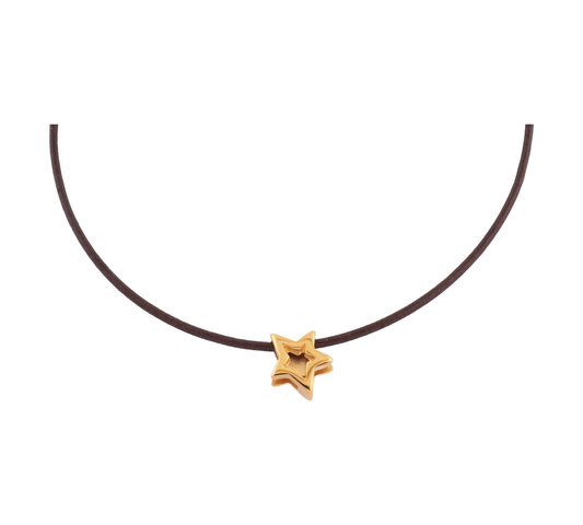 Gargantilla Supernova Cuero Estrella