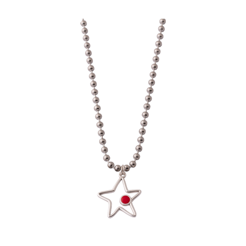 Gargantilla Bola Star  Estrella Roja