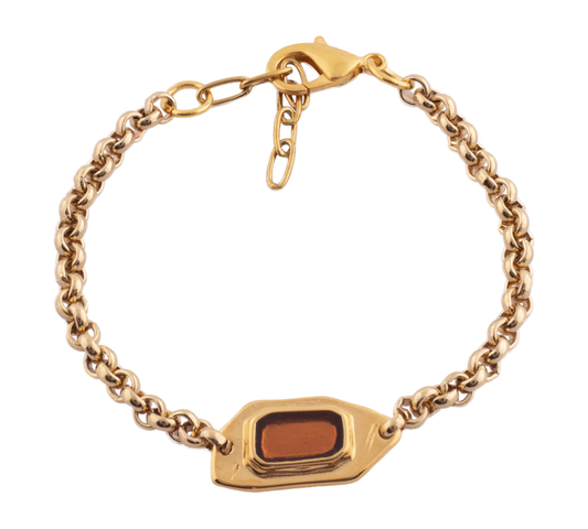 Pulsera Cadena Talisman Oro