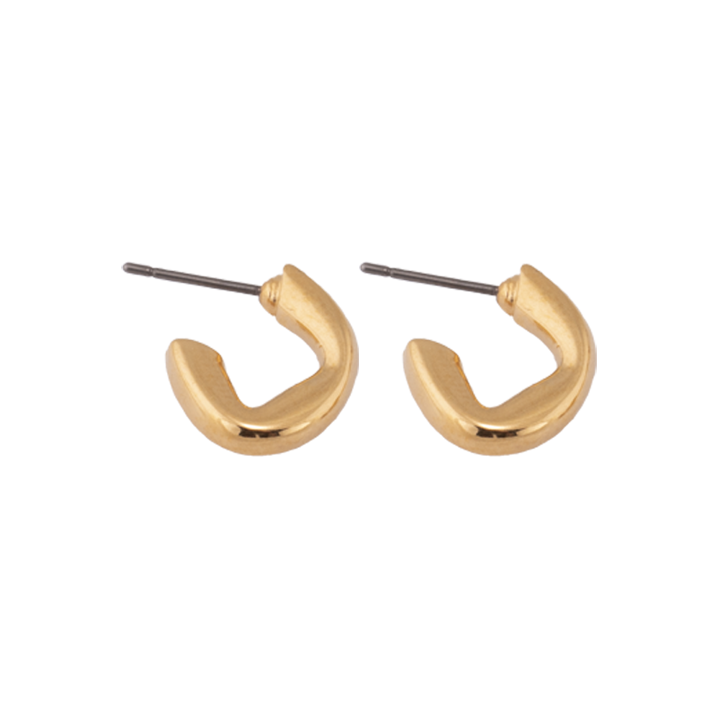 Pendientes Vikinga Onda Plata y Oro