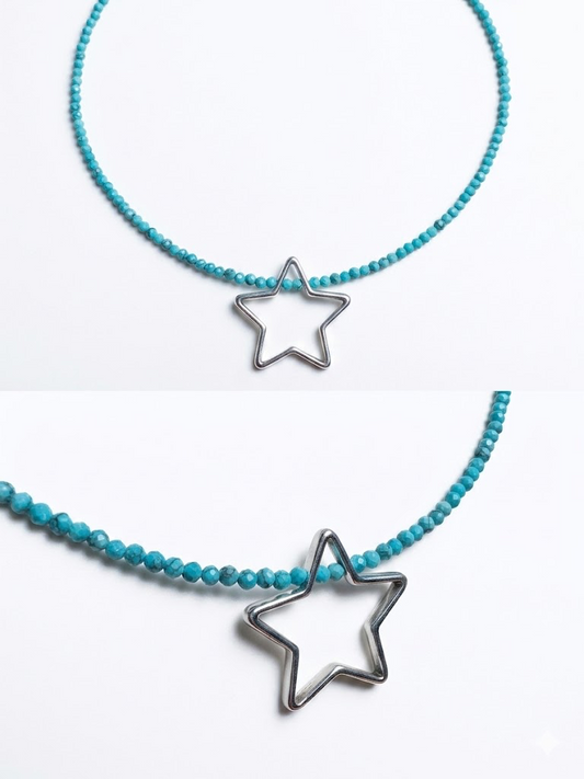 Gargantilla Estelar Agatha Turquesa
