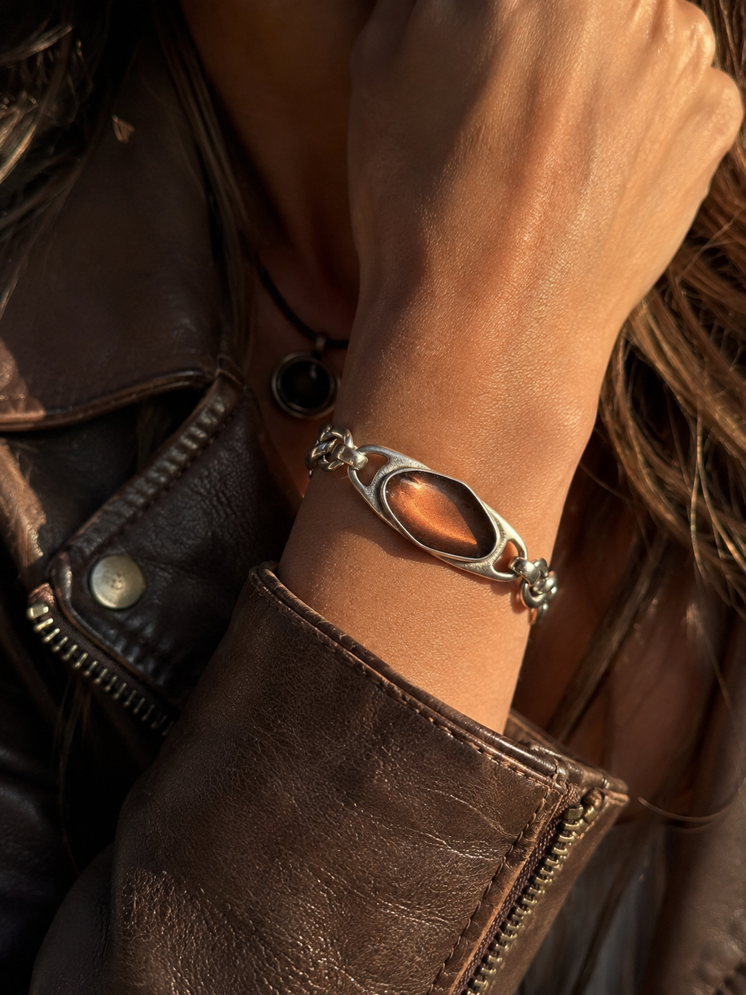 Pulsera Cadena Vikinga En Tres Colores
